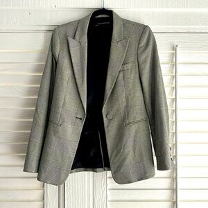 Zara women houndstooth blazer size small
